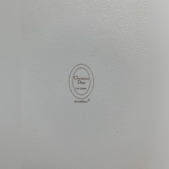 NEW Vintage Gold Christian Dior Cake Plate + Knife - Picture 6 of 6